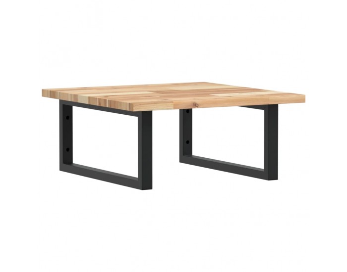 Sonata H Стенен рафт за мивка, стомана и масивно дърво акация