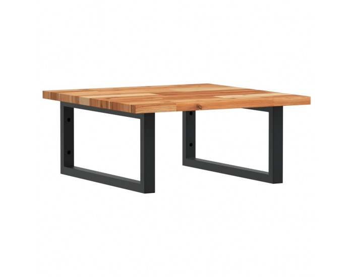 Sonata H Стенен рафт за мивка, стомана и масивно дърво акация