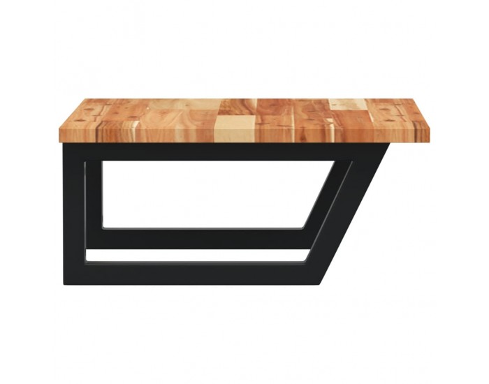 Sonata H Стенен рафт за мивка, стомана и масивно дърво акация