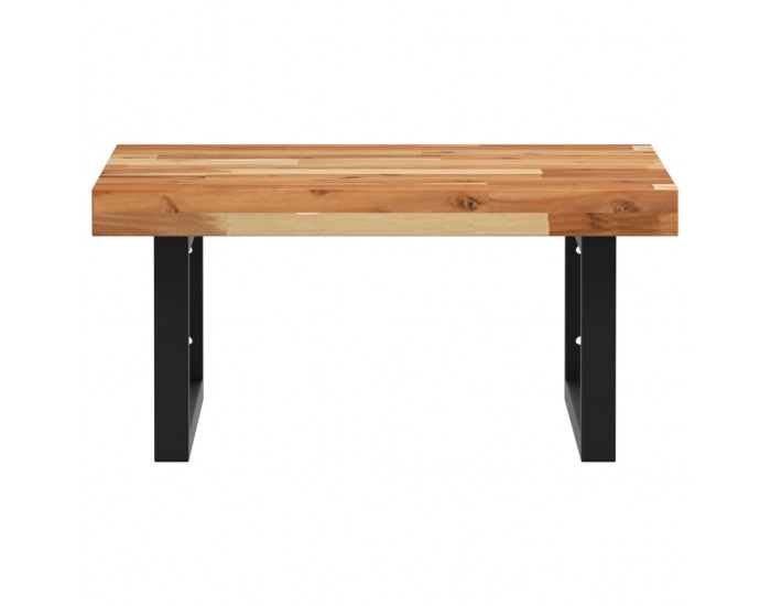 Sonata H Стенен рафт за мивка, стомана и масивно дърво акация