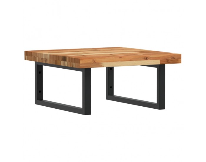 Sonata H Стенен рафт за мивка, стомана и масивно дърво акация