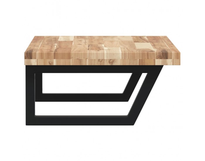 Sonata H Стенен рафт за мивка, стомана и масивно дърво акация