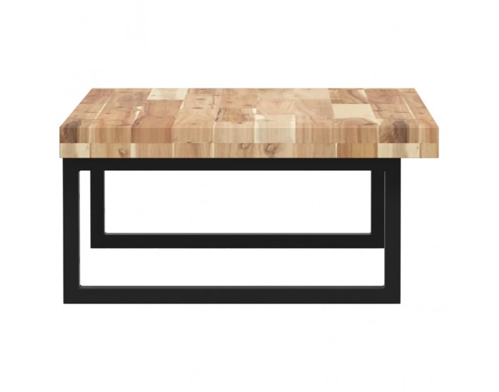 Sonata H Стенен рафт за мивка, стомана и масивно дърво акация