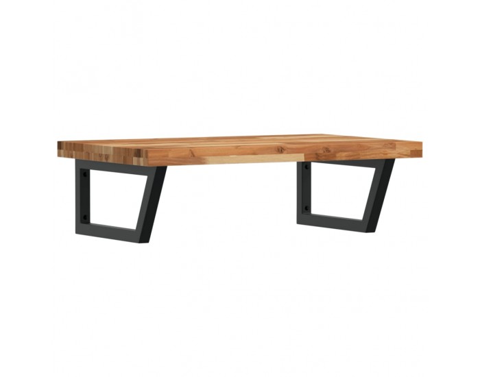 Sonata H Стенен рафт за мивка, стомана и масивно дърво акация