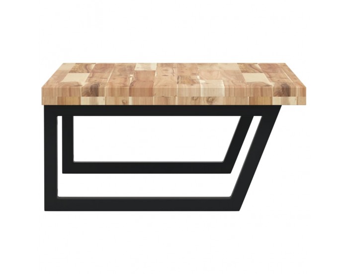 Sonata H Стенен рафт за мивка, стомана и масивно дърво акация