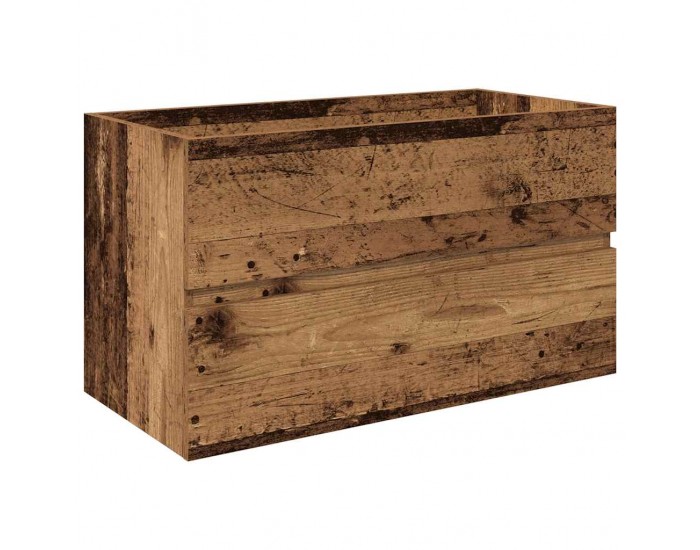 Sonata H шкаф за мивка с вграден басейн и смесител Старо дърво