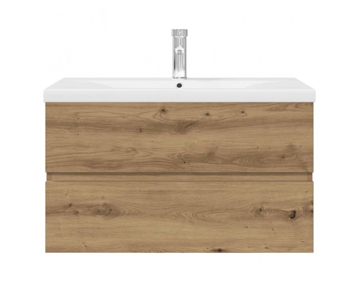 Sonata H Шкаф за мивка с вграден умивалник и смесител Дъб артизан