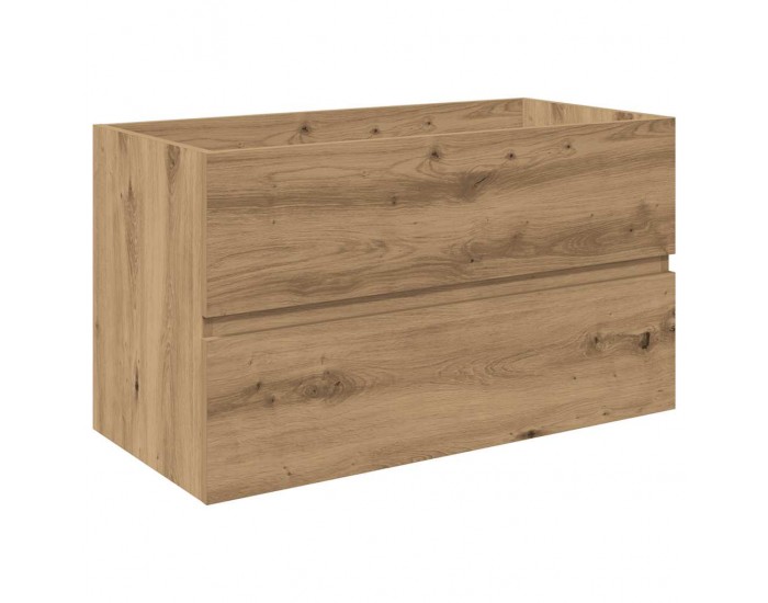 Sonata H Шкаф за мивка с вграден умивалник и смесител Дъб артизан