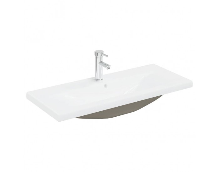 Sonata H шкаф за мивка с вграден басейн и смесител Старо дърво