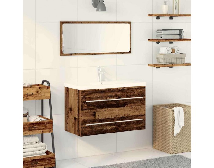 Sonata H Шкаф за мивка в баня Старо дърво 80 x 38.5 x 48 cm