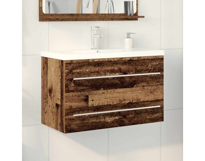 Sonata H Шкаф с мивка с чекмедже 2 pcs Старо дърво 80 x 38.5 x 48 cm