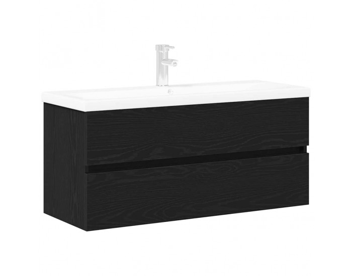 Sonata H Шкаф за мивка с врата Черен дъб 90 x 39 x 62 см Инженерно дърво