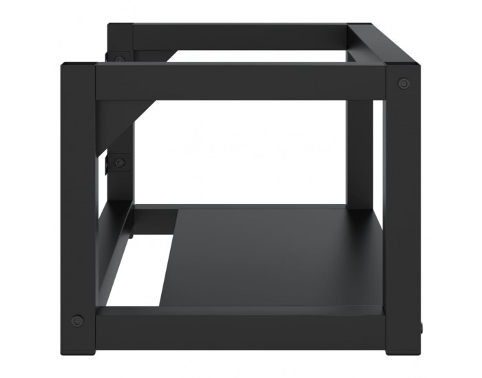 Sonata H Рамка за мивка за баня стенен монтаж черна 59x38x31 см желязо