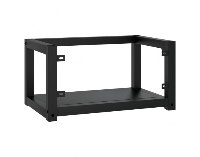 Sonata H Рамка за мивка за баня стенен монтаж черна 59x38x31 см желязо