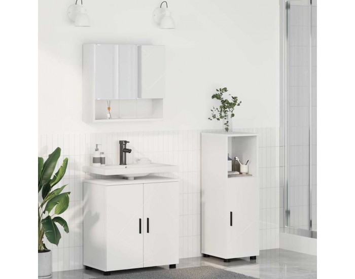 Sonata H Комплект мебели за баня с врата 3 pcs Бяло 61 x 35 x 64 см