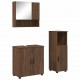 Sonata H Комплект мебели за баня с врата 3 pcs Кафяв дъб 61 x 35 x 64 см