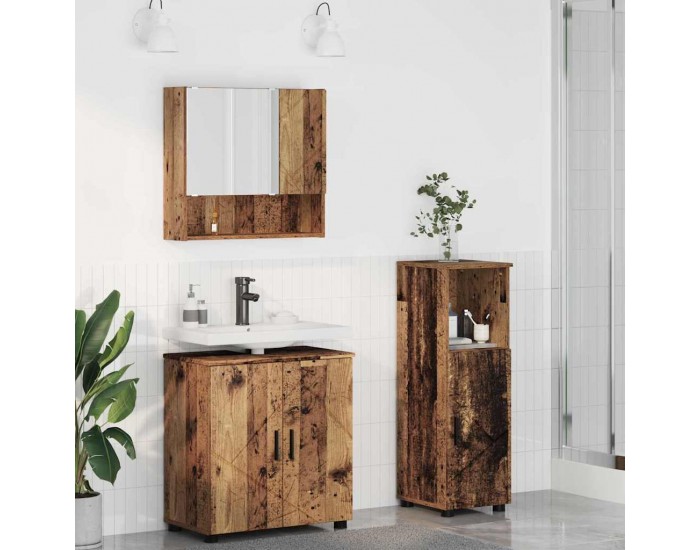 Sonata H Комплект мебели за баня 3 pcs Старо дърво 61 x 35 x 64 см