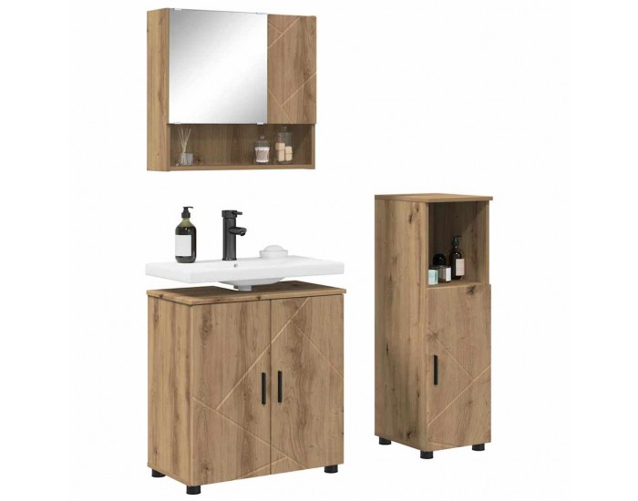 Sonata H Комплект мебели за баня 3 pcs дъб артизан 61 x 35 x 64 см