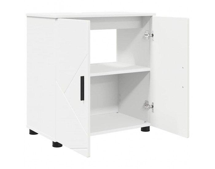 Sonata H Комплект мебели за баня с чекмедже 3 pcs Бяло 61 x 35 x 64 см