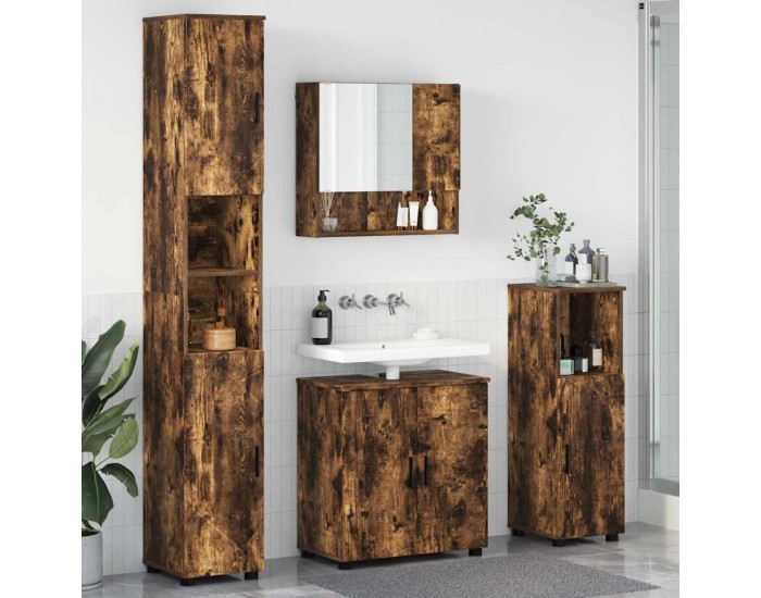 Sonata H Комплект мебели за баня 4 pcs Опушен дъб 61 x 35 x 64 см