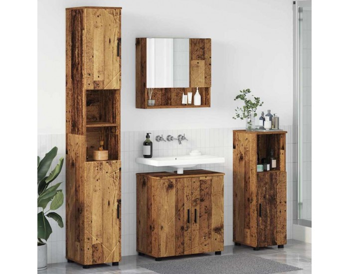 Sonata H Комплект мебели за баня 4 pcs Старо дърво 61 x 35 x 64 см