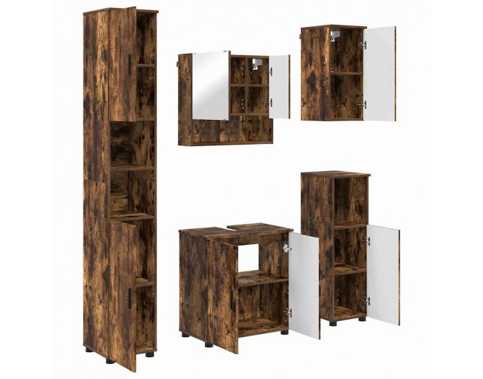 Sonata H Комплект мебели за баня 5 pcs Опушен дъб 61 x 35 x 64 см