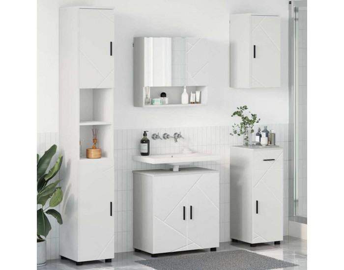 Sonata H Комплект мебели за баня с чекмедже 5 pcs Бяло 61 x 35 x 64 см