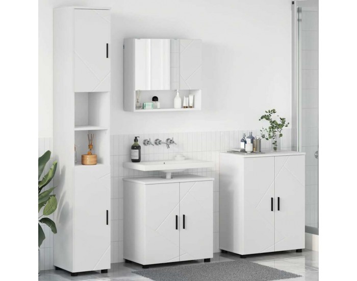 Sonata H Комплект мебели за баня с врата 4 pcs Бяло 61 x 35 x 64 см