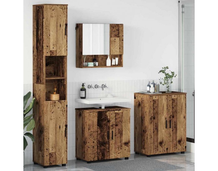 Sonata H Комплект мебели за баня 4 pcs Старо дърво 61 x 35 x 64 см