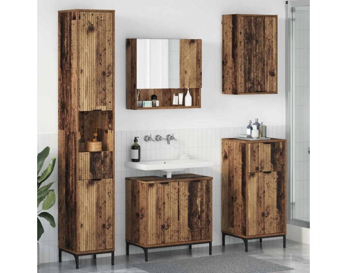 Sonata H Комплект мебели за баня Старо дърво Инженерно дърво, Метал