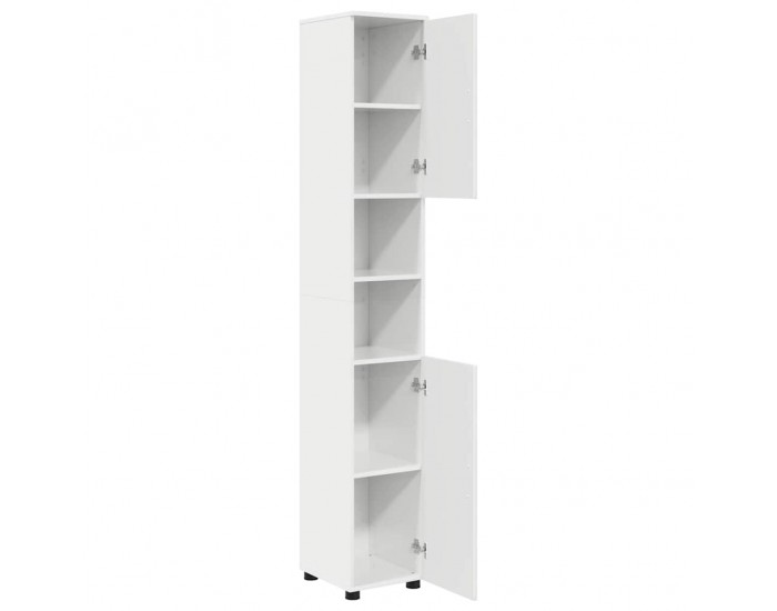 Sonata H Висок шкаф за баня Бяло Със Силен Гланц 30 x 35 x 192 см