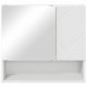 Sonata H Шкаф с огледало с рафт Бяло 59 x 17 x 55 см Инженерно дърво
