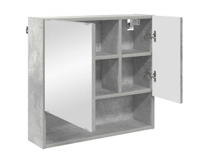 Sonata H Шкаф с огледало Бетонно сиво 59 x 17 x 55 см Инженерно дърво