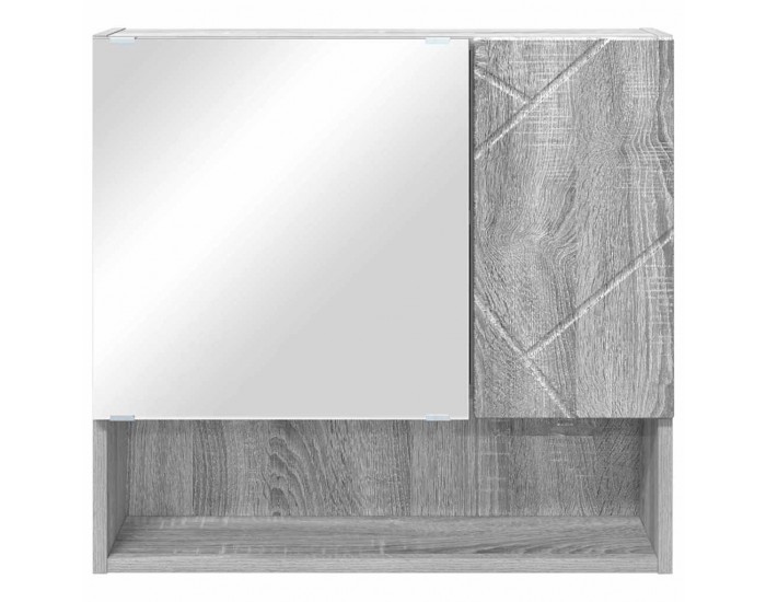 Sonata H Шкаф с огледало Сив сонома 59 x 17 x 55 см Инженерно дърво