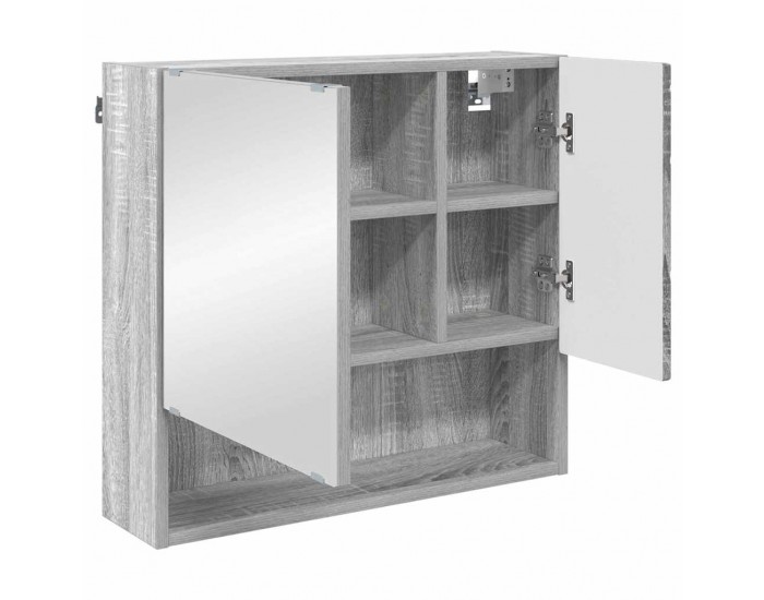 Sonata H Шкаф с огледало Сив сонома 59 x 17 x 55 см Инженерно дърво