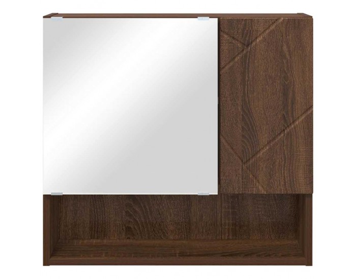 Sonata H Шкаф с огледало Кафяв дъб 59 x 17 x 55 см Инженерно дърво