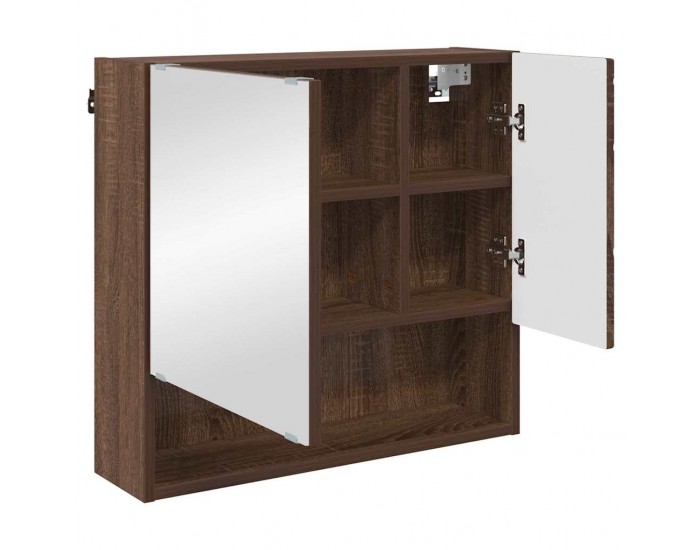 Sonata H Шкаф с огледало Кафяв дъб 59 x 17 x 55 см Инженерно дърво