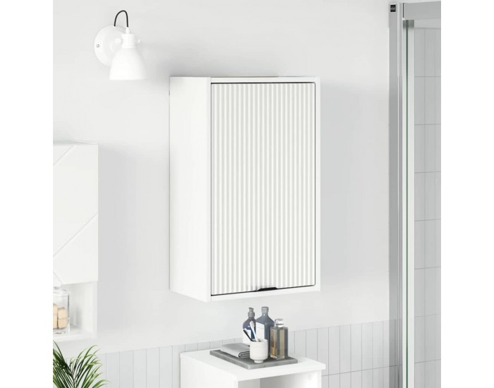 Sonata H Шкаф за баня с врата Бяло 39 x 23.5 x 65 см Инженерно дърво