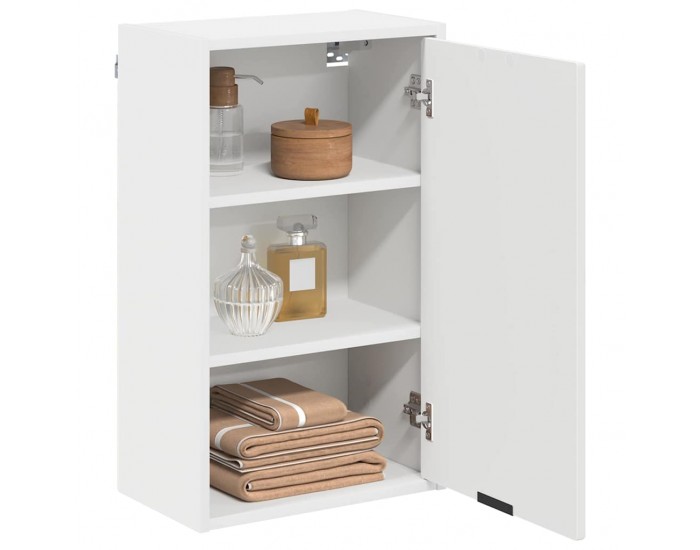 Sonata H Шкаф за баня с врата Бяло 39 x 23.5 x 65 см Инженерно дърво