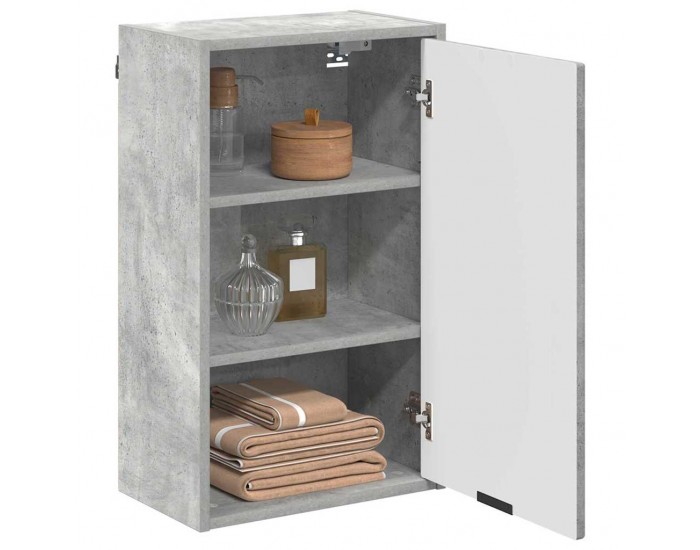 Sonata H Шкаф за баня Бетонно сиво 39 x 23.5 x 65 см Инженерно дърво