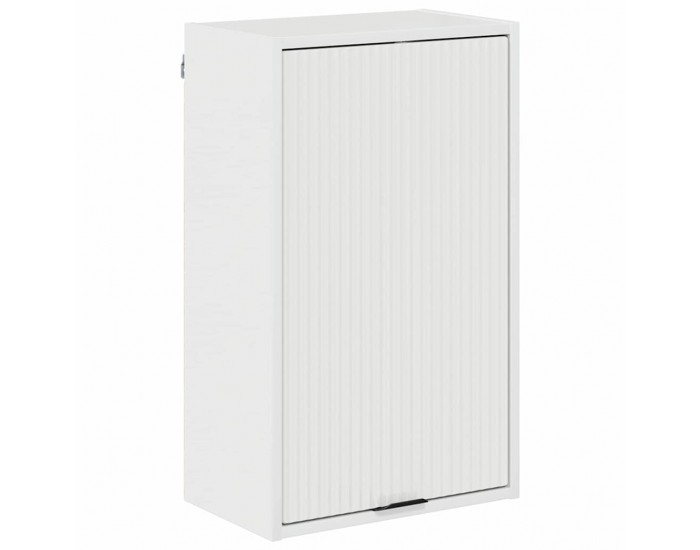 Sonata H Шкаф за баня с врата Бяло Със Силен Гланц 39 x 23.5 x 65 см