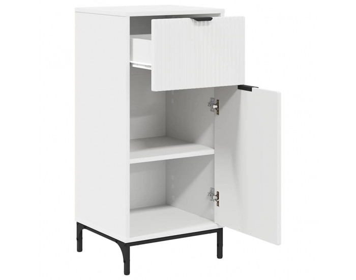 Sonata H Шкаф за баня с чекмедже Бяло 39.5 x 36 x 88 см Инженерно дърво