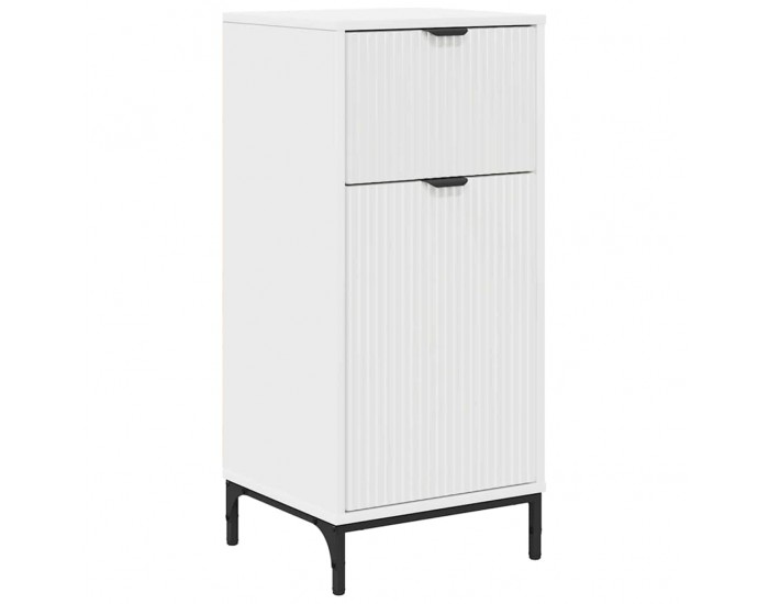 Sonata H Шкаф за баня с чекмедже Бяло 39.5 x 36 x 88 см Инженерно дърво