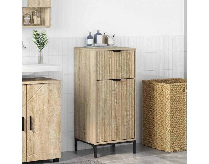 Sonata H Шкаф за баня дъб сонома 39.5 x 36 x 88 см Инженерно дърво