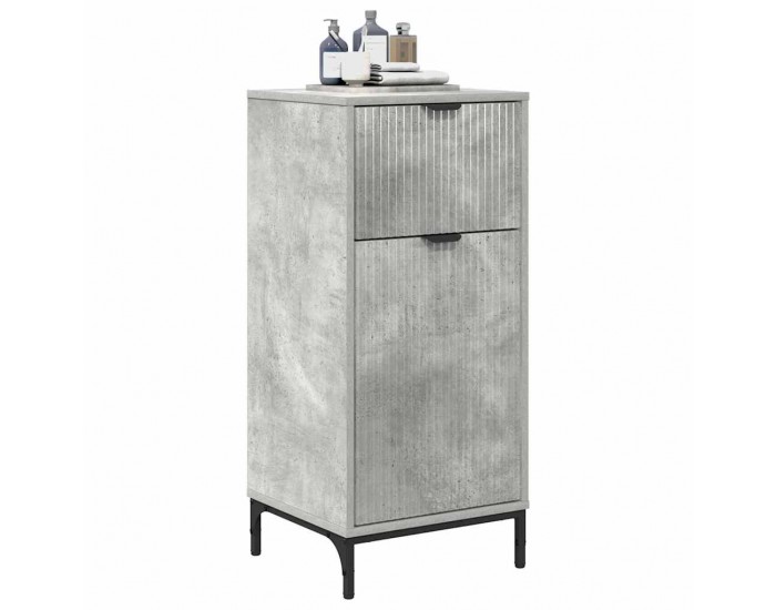 Sonata H Шкаф за баня Бетонно сиво 39.5 x 36 x 88 см Инженерно дърво