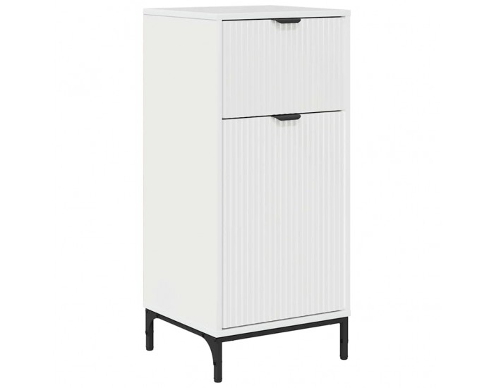 Sonata H Шкаф за баня с чекмедже Бяло Със Силен Гланц 39.5 x 36 x 88 см