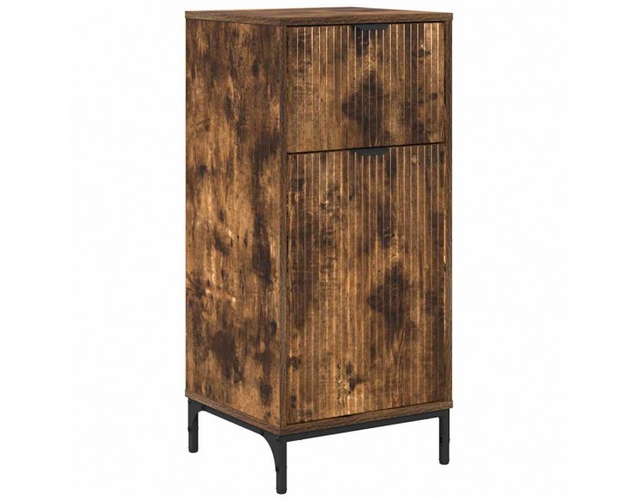 Sonata H Шкаф за баня Опушен дъб 39.5 x 36 x 88 см Инженерно дърво