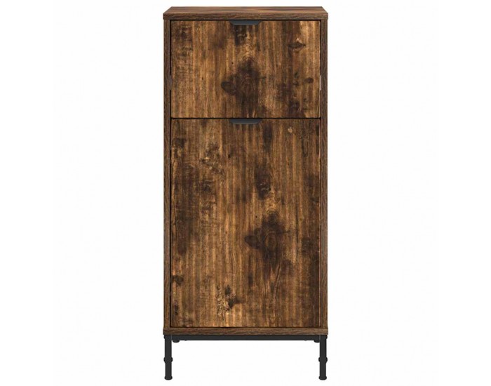 Sonata H Шкаф за баня Опушен дъб 39.5 x 36 x 88 см Инженерно дърво