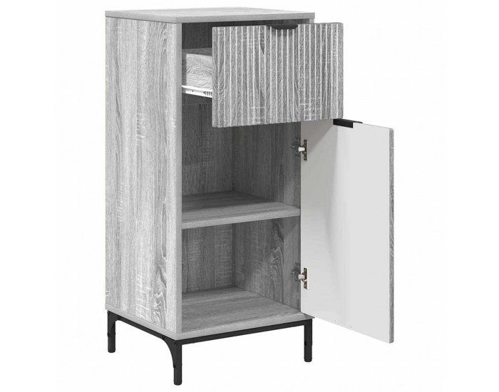 Sonata H Шкаф за баня Сив сонома 39.5 x 36 x 88 см Инженерно дърво