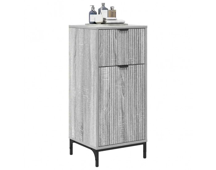 Sonata H Шкаф за баня Сив сонома 39.5 x 36 x 88 см Инженерно дърво